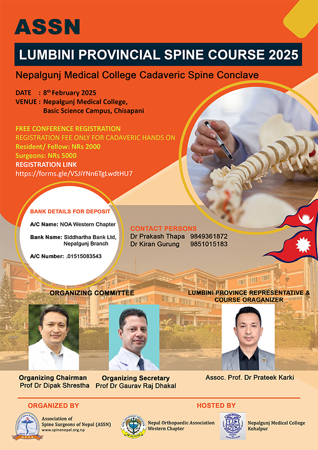 ASSN LUMBINI PROVINCIAL SPINE COURSE 2025